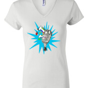 Women’s V-Neck - New Laughing Mic